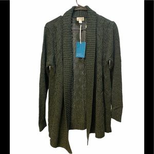 MarketSpruce MadisonLilly Serra CableKnit Cardigan